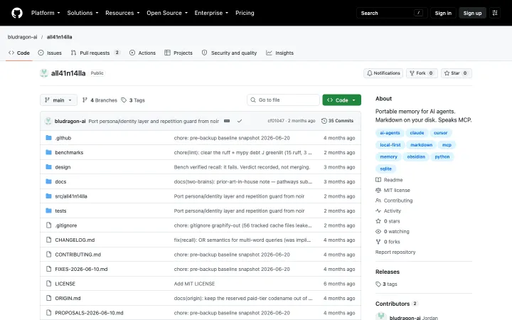 Making agent memory portable across tools: application screenshot